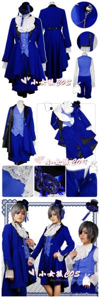 Cosplay Ciel Phantomhive - Kuroshitsuji - versão 2