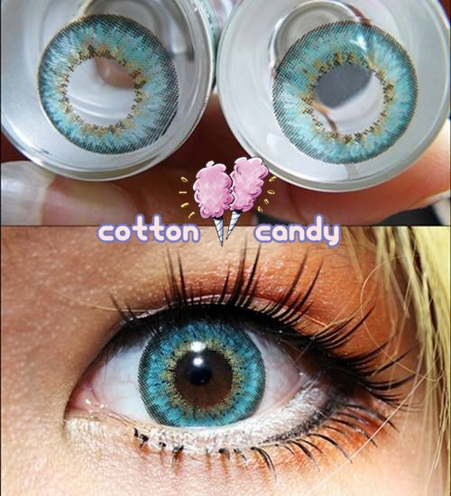 Lentes Puff 3 tones Turquesa