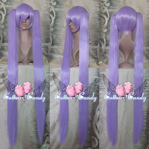 (PW) Peruca Lilás Ponytails 120cm-  Kagami Lucky Star